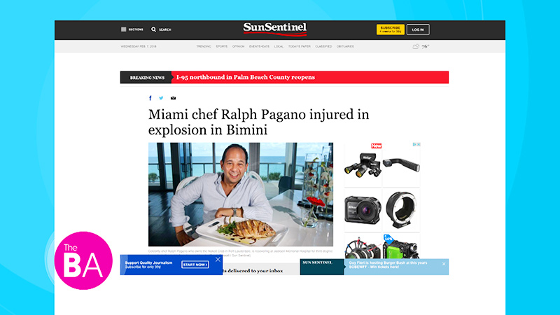 Chef Ralph Pagano Shares Hope After Near-Fatal Explosion